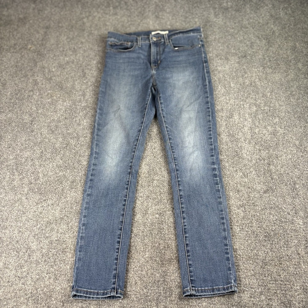 Levi's Jeans Women Slimming Skinny‎ 30x27 Blue Classic Denim Minimalist Casual